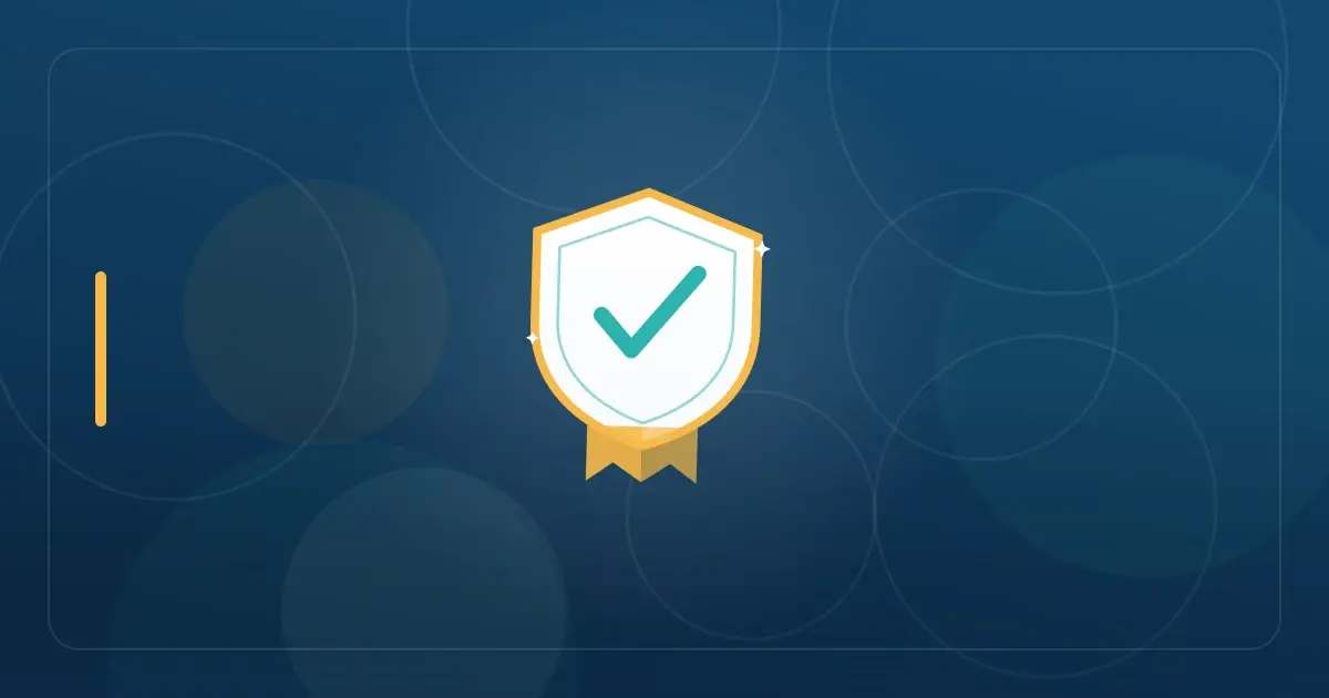 Editorial illustration in navy and teal showing a protective shield with a check mark and banner, representing the article "Remote Work Tax Guide for Americans 2026: State Tax Rules Explained".